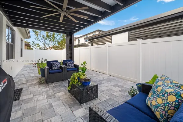 front view of a house with a small yard