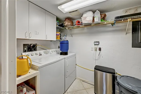 a room with storage and utility
