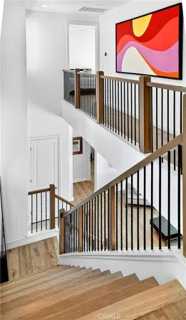 a view of entryway with a staircase