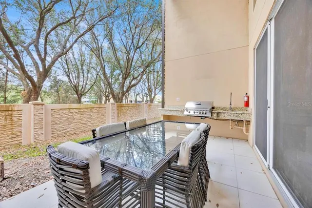 a view of balcony and patio