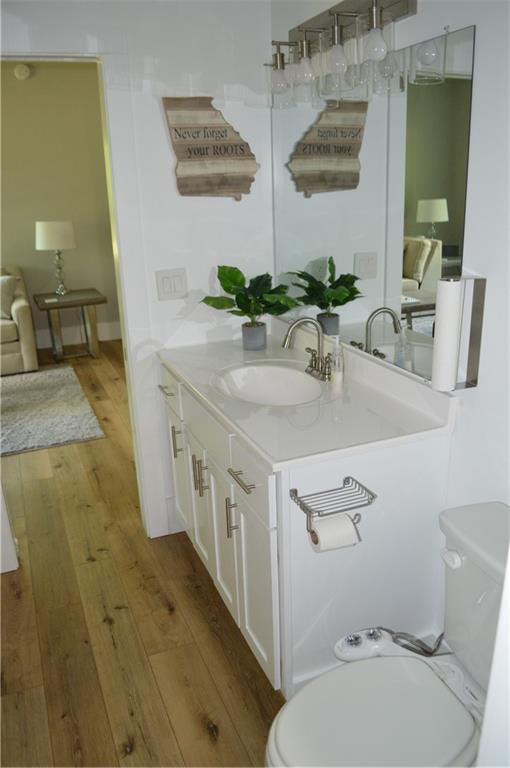 8 Ripplewood Trail Euharlee, GA 30145 - Photo 58 of 90 a bathroom with a sink a toilet and mirror