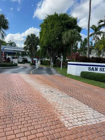 a view of a street with houses