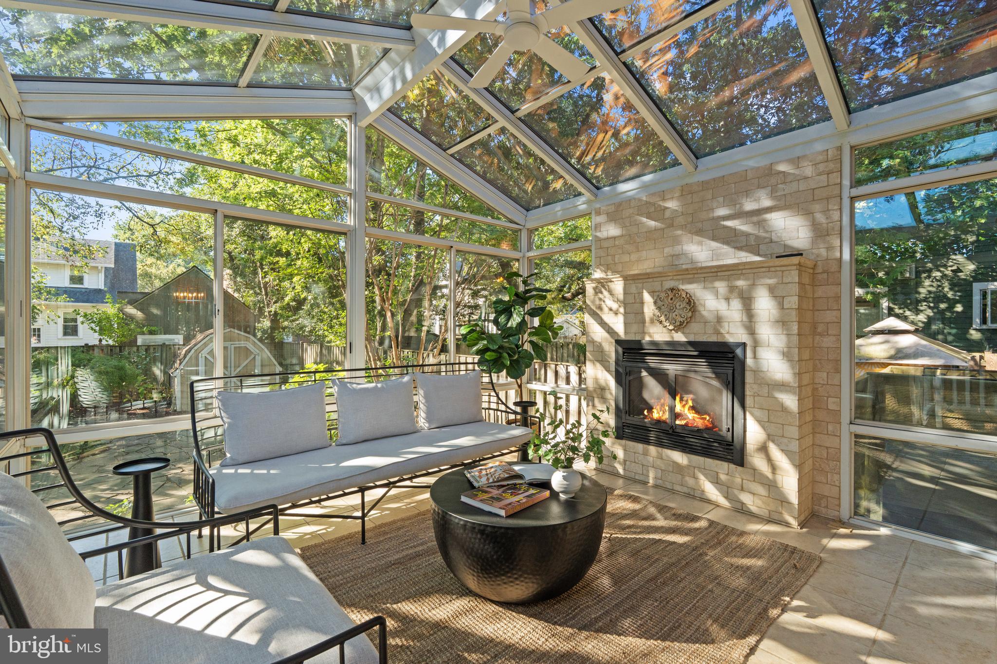 307 East Oxford Avenue, Unit 1/2 Alexandria, VA 22301 - Photo 16 of 34 a living room with a couch and a potted plant