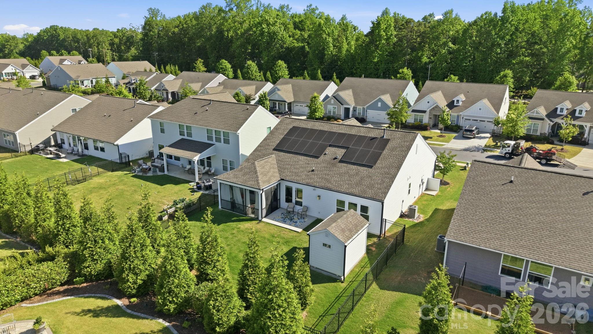 6038 Holland Street Fort Mill, SC 29707 - Photo 42 of 48 an aerial view of a house with a garden
