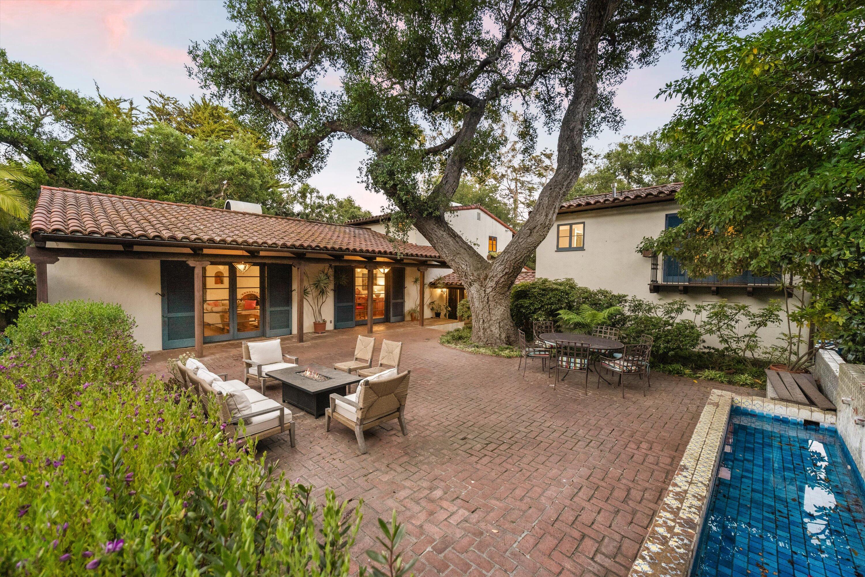 725 Ashley Road Montecito, CA 93108 - Photo 20 of 29 a backyard of a house with outdoor seating