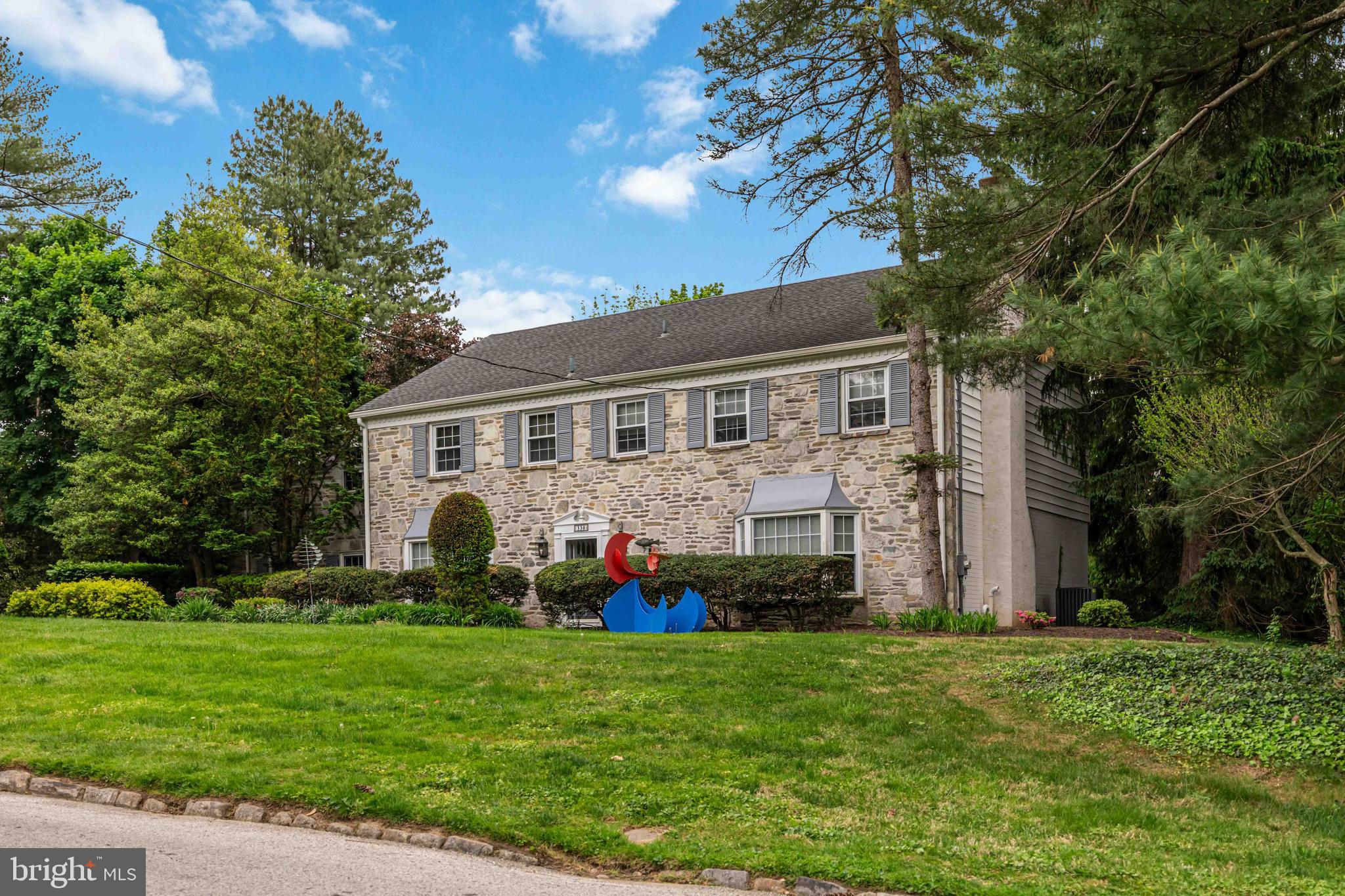 330 Bent Road Wyncote, PA 19095 - Photo 4 of 47 a front view of house with yard and green space