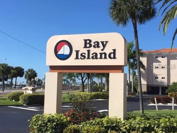 a view of a and sign board