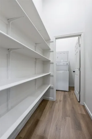 a room with storage and utility room