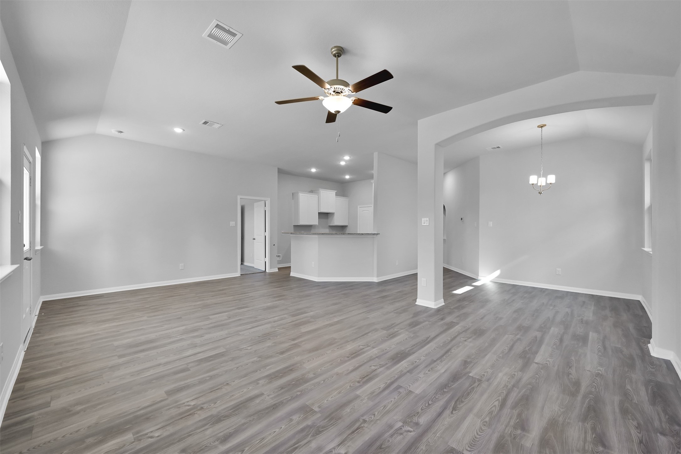 17620 Cedar Crest Drive Conroe, TX 77306 - Photo 4 of 15 a view of an empty room with wooden floor
