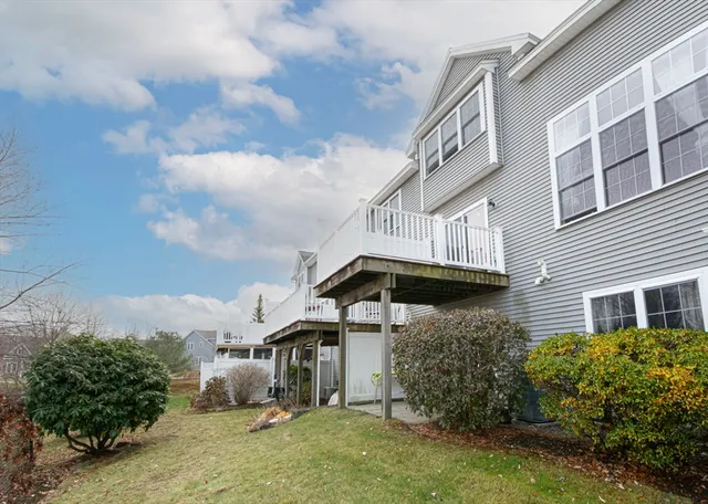 a house view with a garden space