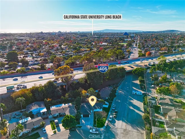 an aerial view of a city