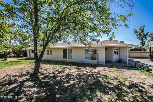 a house that has tree in front of it
