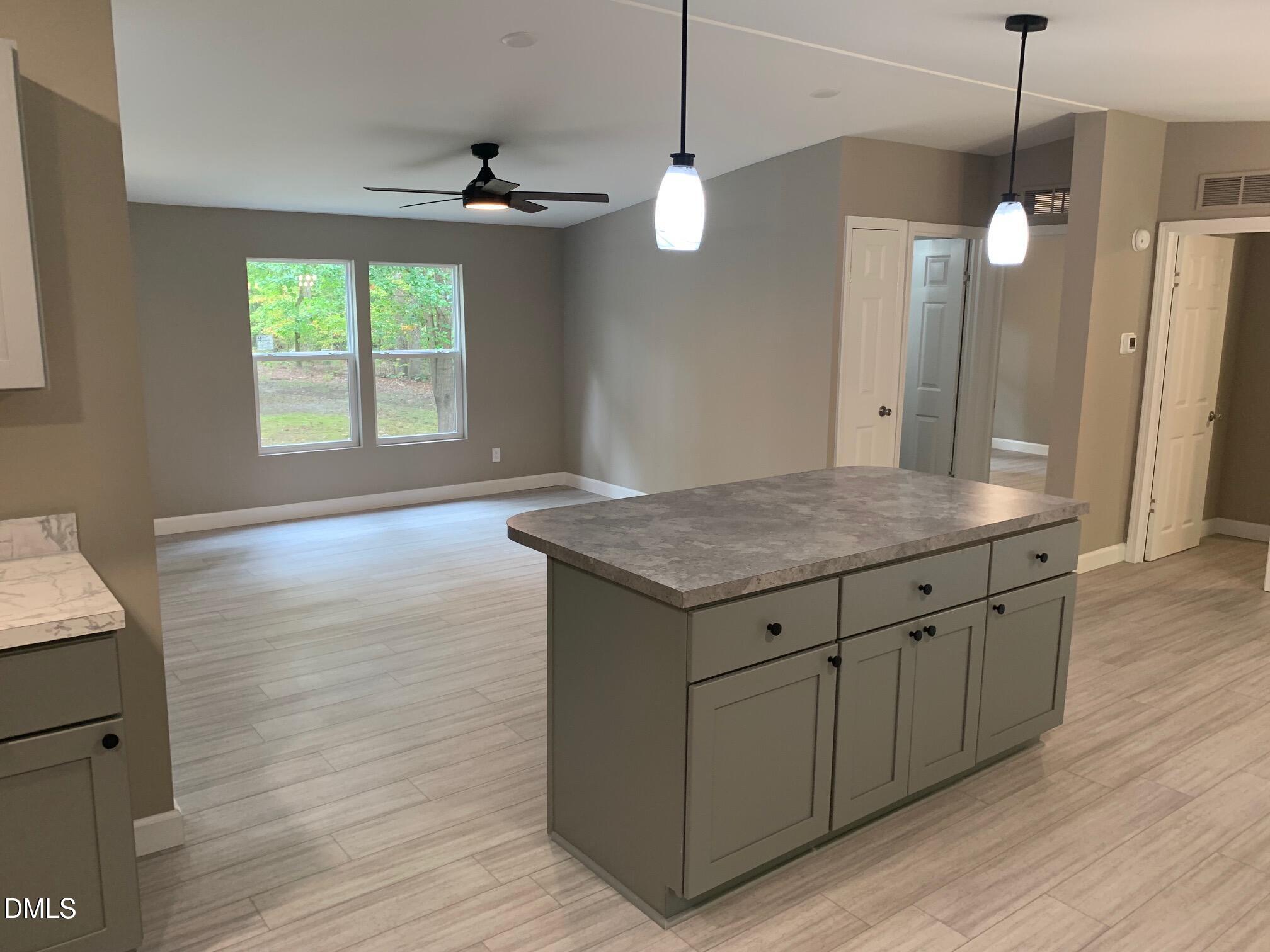 204 Deep Woods Trail Roxboro, NC 27574 - Photo 12 of 28 a view of a kitchen counter space and wooden floor