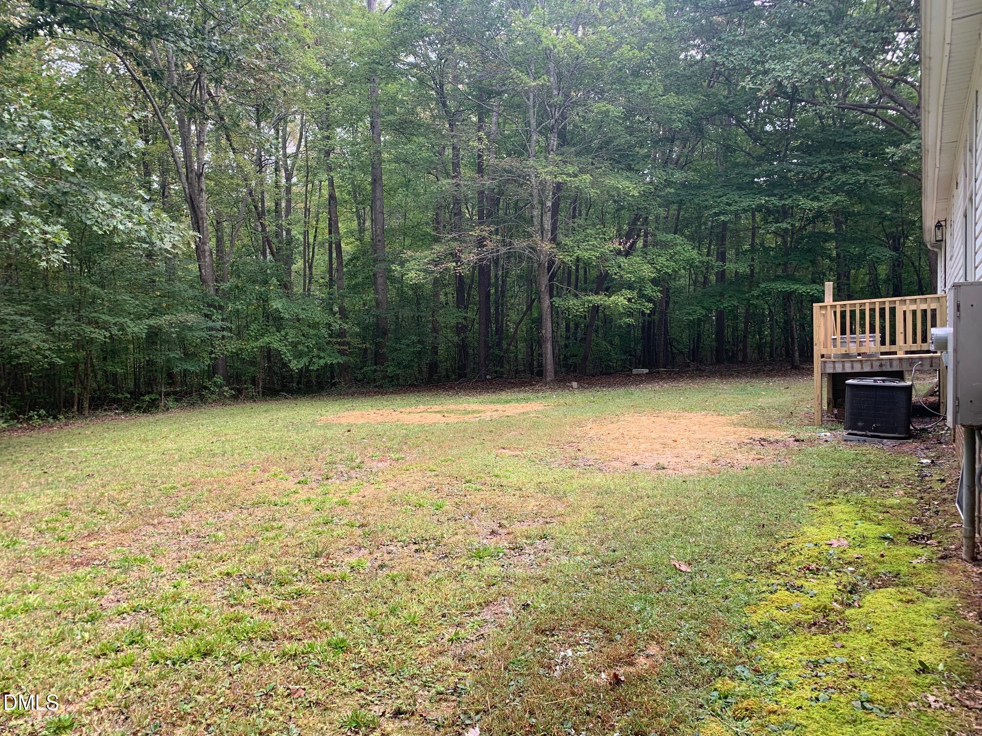 204 Deep Woods Trail Roxboro, NC 27574 - Photo 26 of 28 a view of a backyard with a small cabin