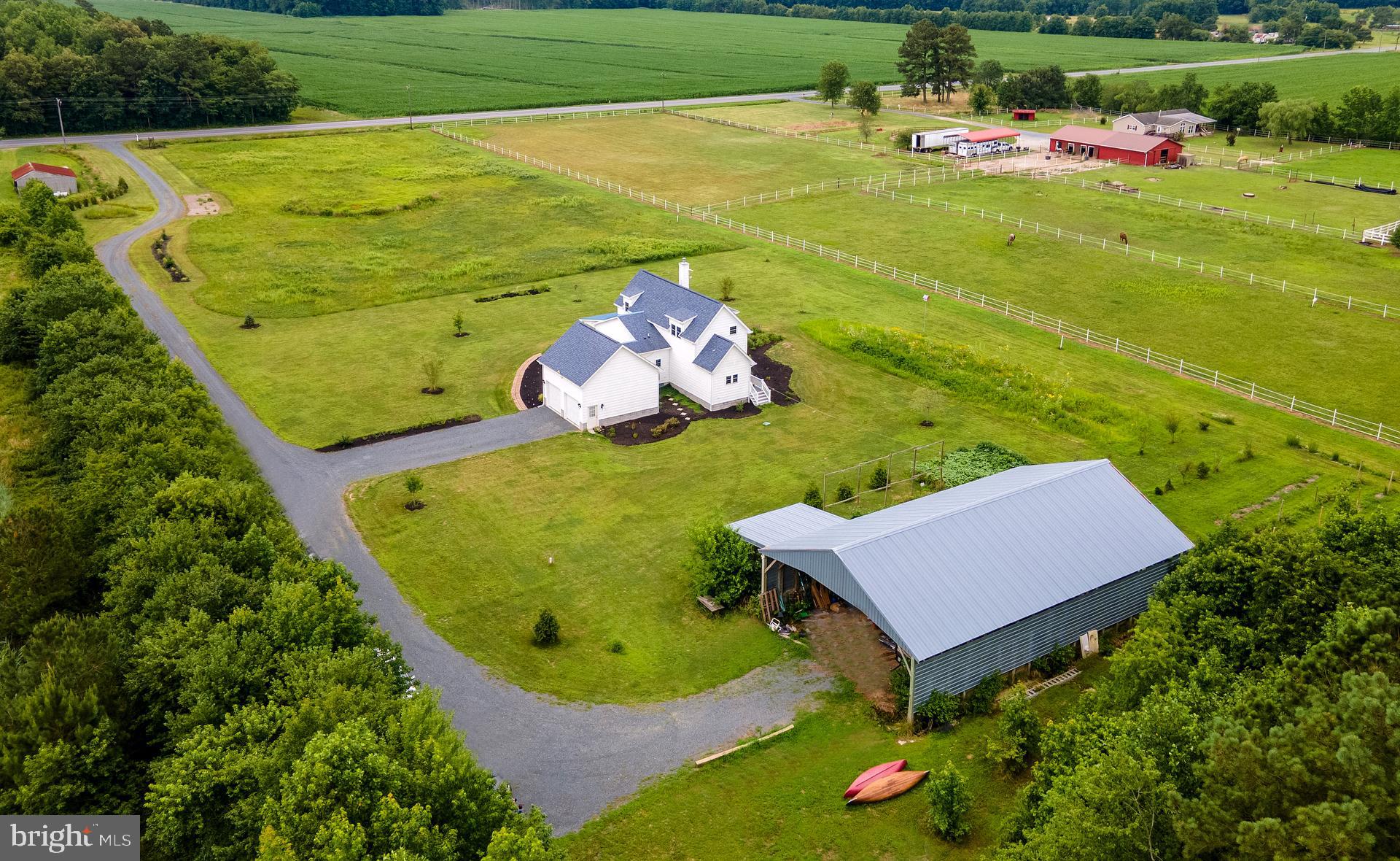 7545 Libertytown Road Berlin, MD 21811 - Photo 41 of 61 Aerial View Looking Toward Libertytown Rd