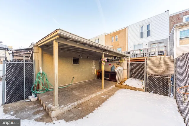 a view of a house with a patio