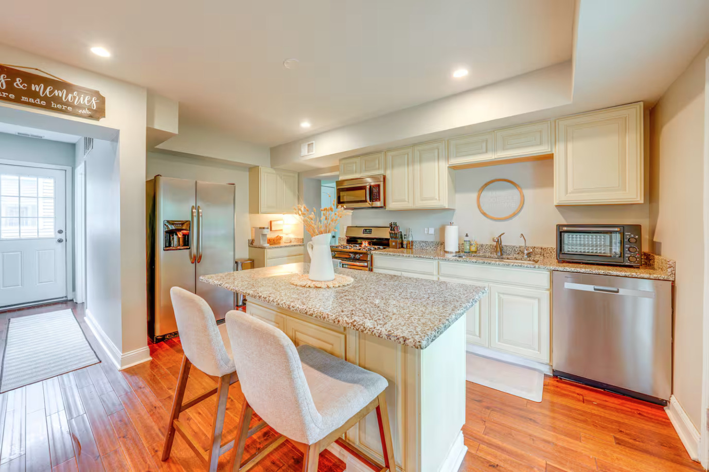 1518 Riverside Avenue St. Charles, IL 60174 - Photo 8 of 32 a kitchen with granite countertop counter top space a sink appliances and cabinets