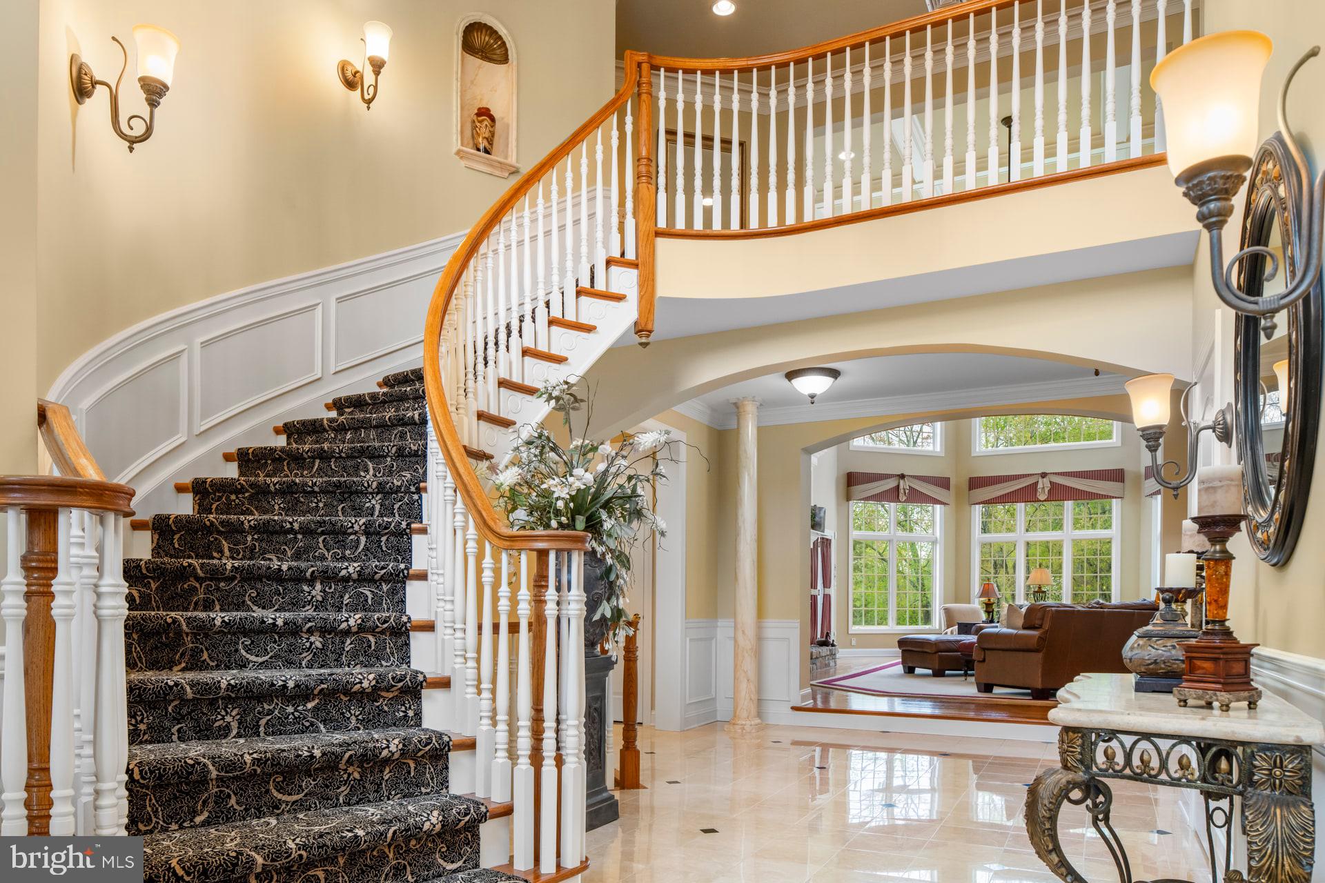 203 Wecks Pond Road New Hope, PA 18938 - Photo 3 of 59 Foyer & Curved Staircase