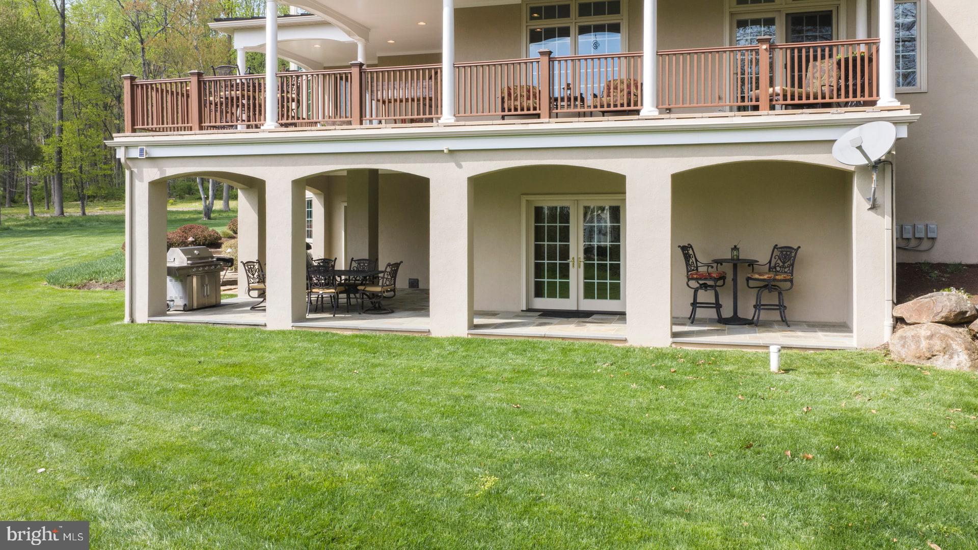 203 Wecks Pond Road New Hope, PA 18938 - Photo 52 of 59 Side yard w/ Porch & Walkout Patio