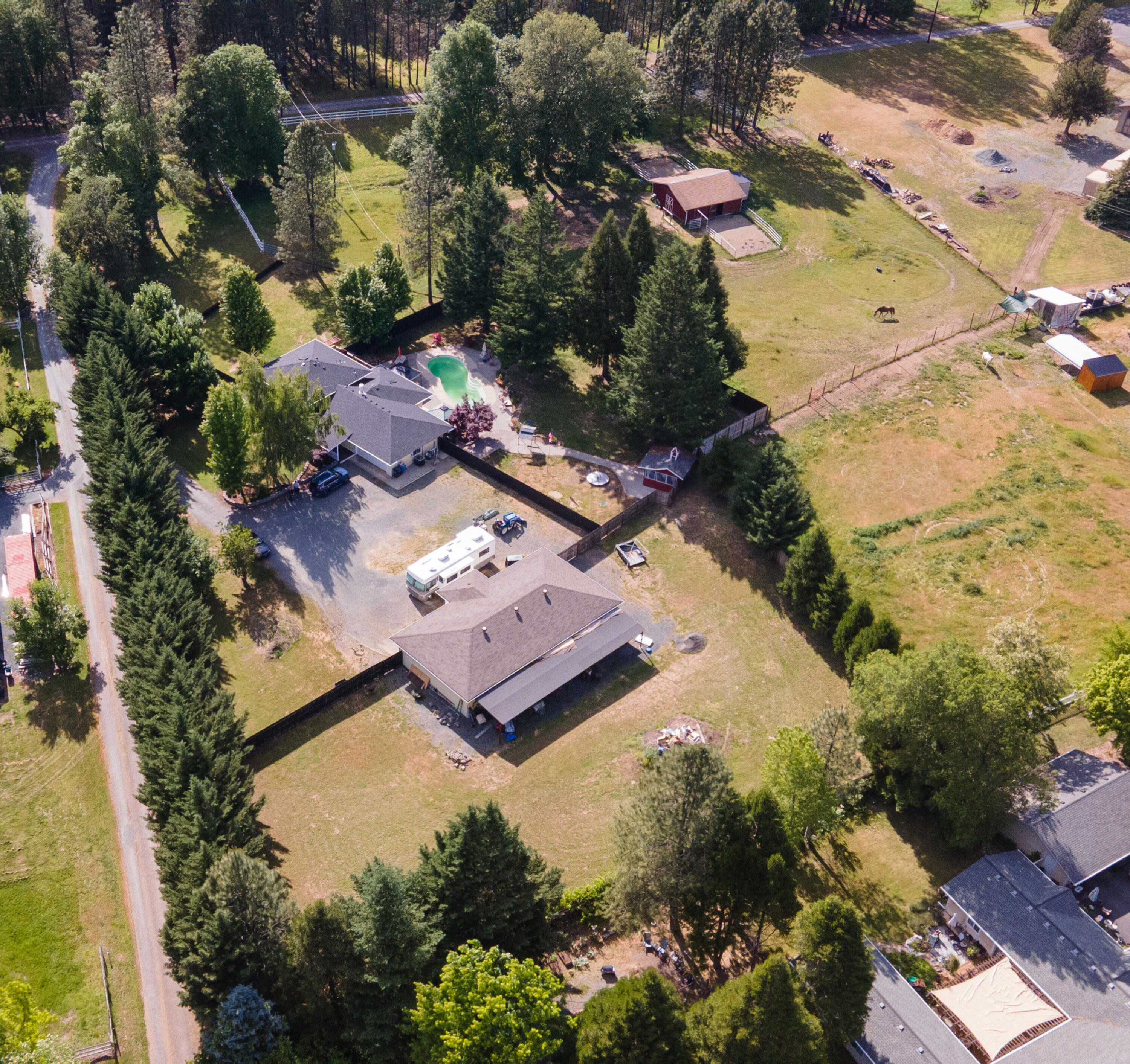 255 Queens Branch Road Rogue River, OR 97537 - Photo 5 of 60 an aerial view of residential houses with outdoor space