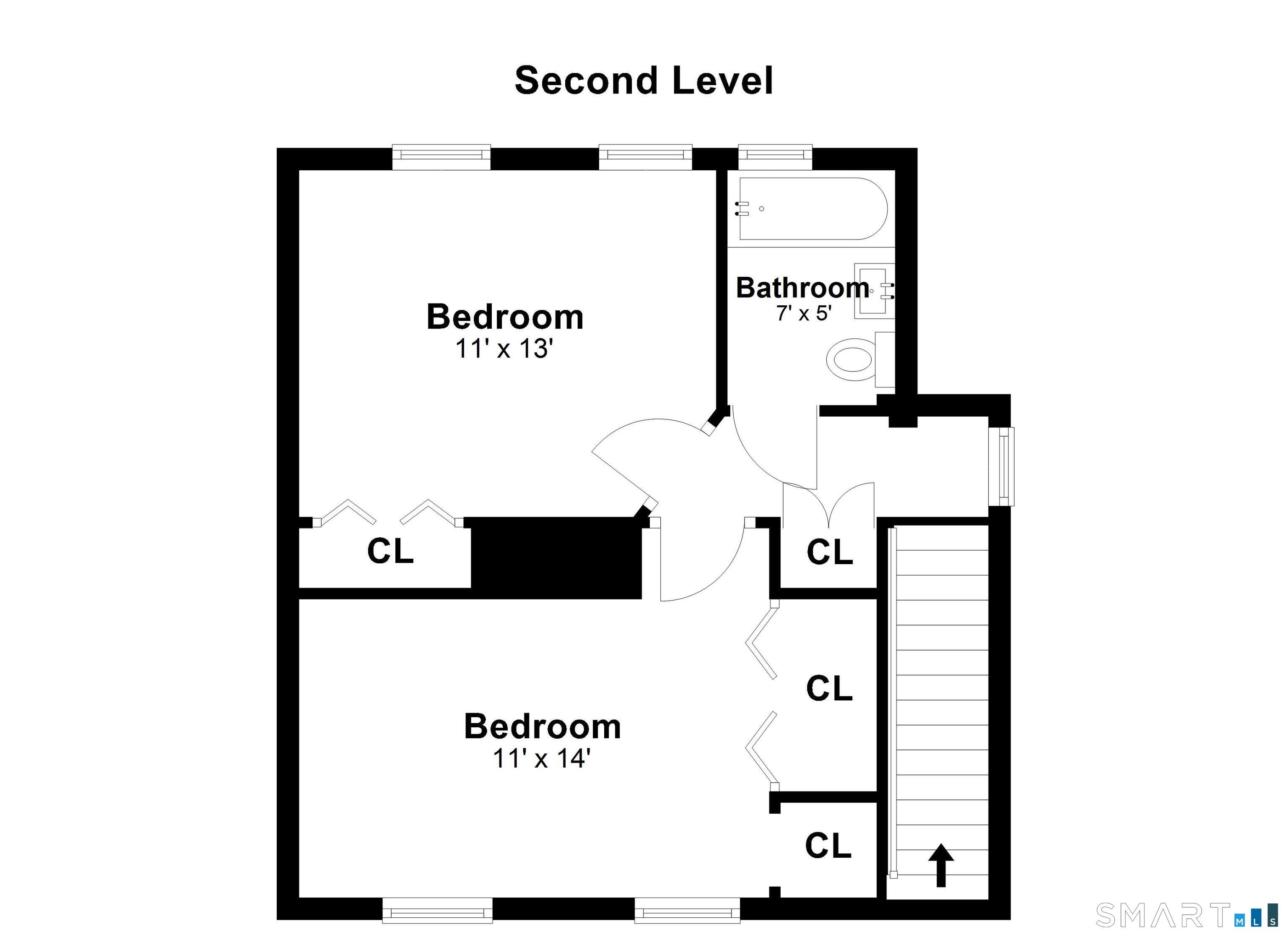 2 Sherman Avenue, Unit COTTAGE Greenwich, CT 06830 - Photo 20 of 20 Upper Level