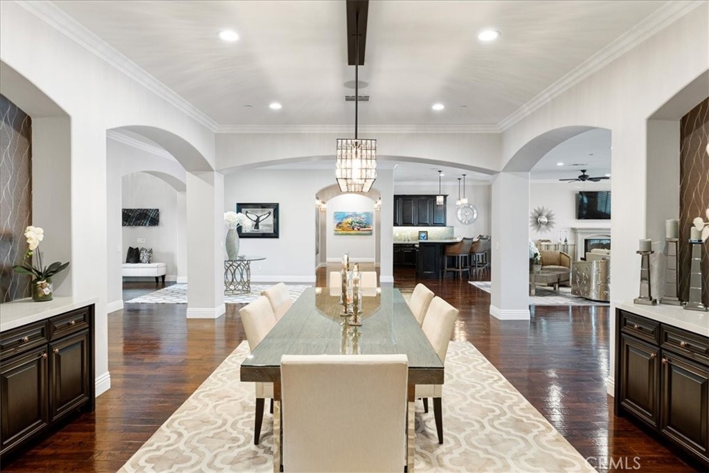 2510 Belleview Road Upland, CA 91784 - Photo 10 of 59 a living room with fireplace furniture and a wooden floor