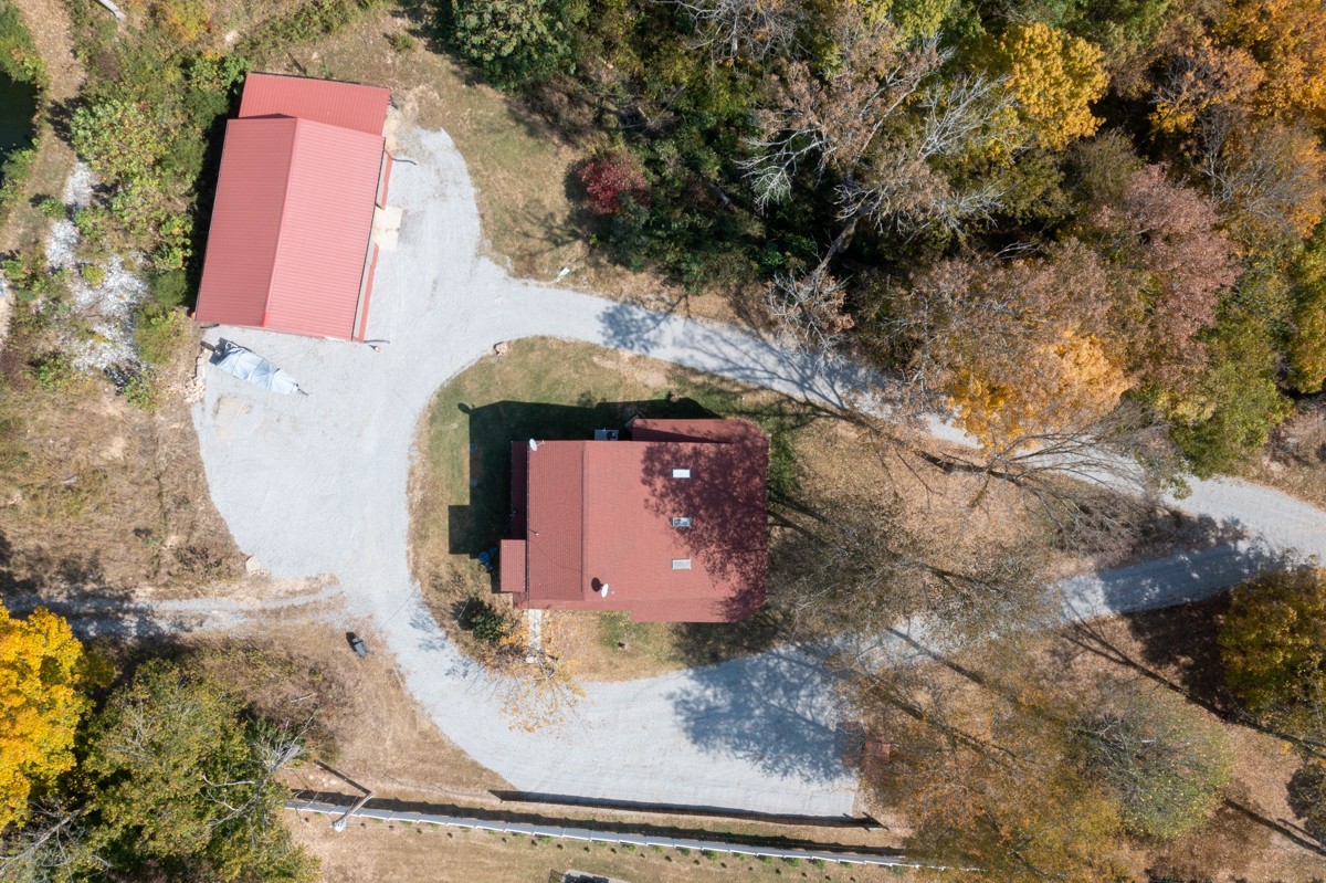 1840 Garrison Branch Road Cottontown, TN 37048 - Photo 34 of 41 Arial view above thouse and workshop