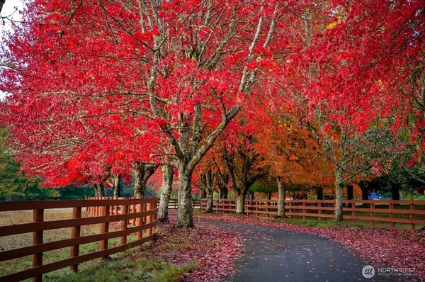 a wooden bench sitting in front of a building