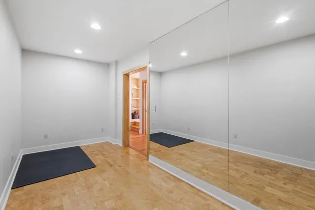a view of a room with storage and utility room