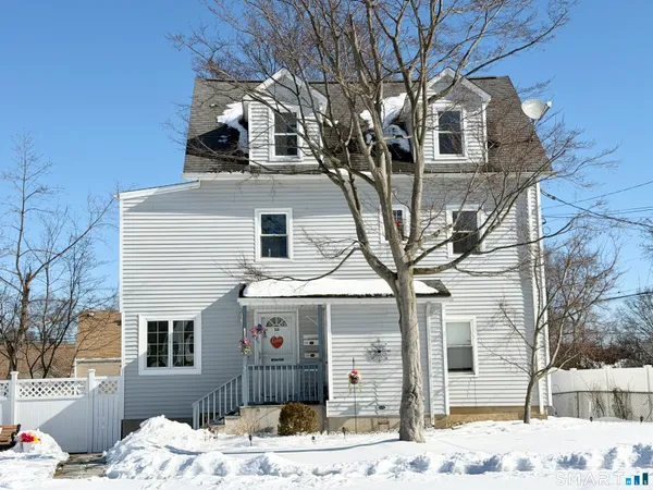 a view of a house with snow