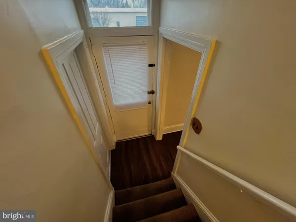 a view of stairs