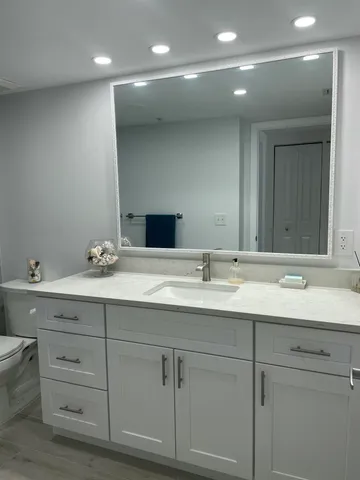 a view of a hallway with a bedroom