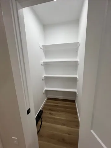 a view of a room with shelf