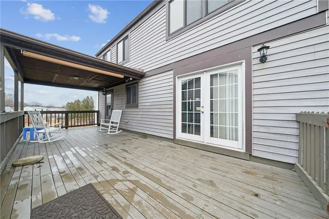a view of a house with a patio