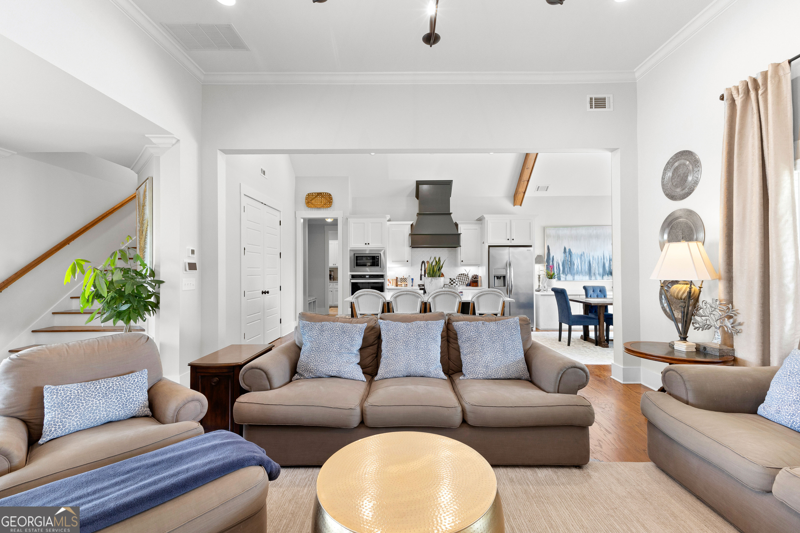21 Waterview Circle Newnan, GA 30263 - Photo 17 of 75 a living room with furniture kitchen view and a large window