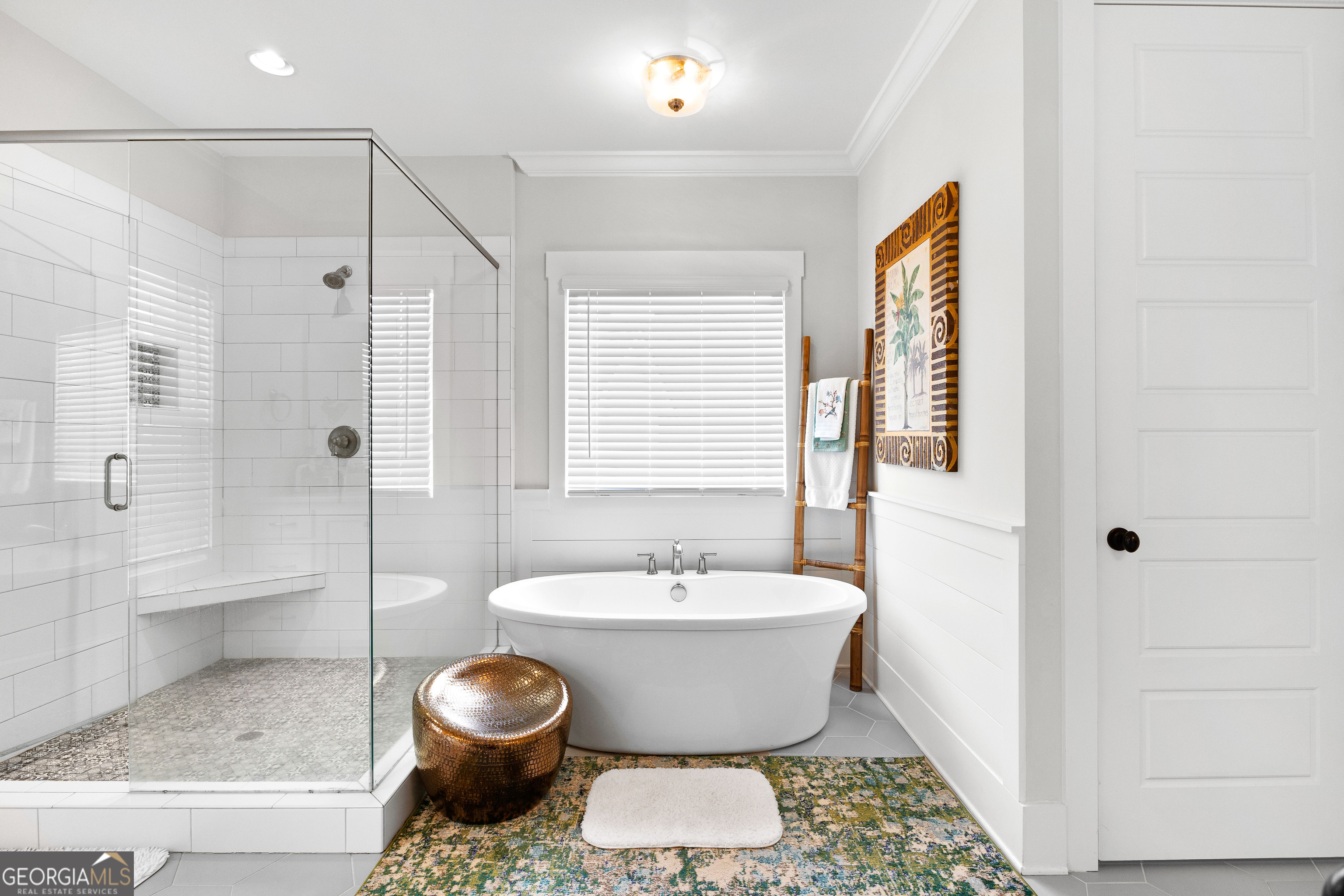 21 Waterview Circle Newnan, GA 30263 - Photo 5 of 75 a spacious bathroom with a bathtub and a shower