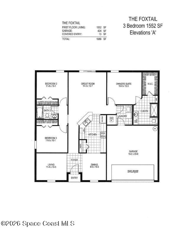 1441 Ranger Road Southeast Palm Bay, FL 32909 - Photo 38 of 38 Floorplan 1441 Ranger Rd