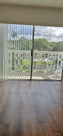 a view of balcony with an outdoor space