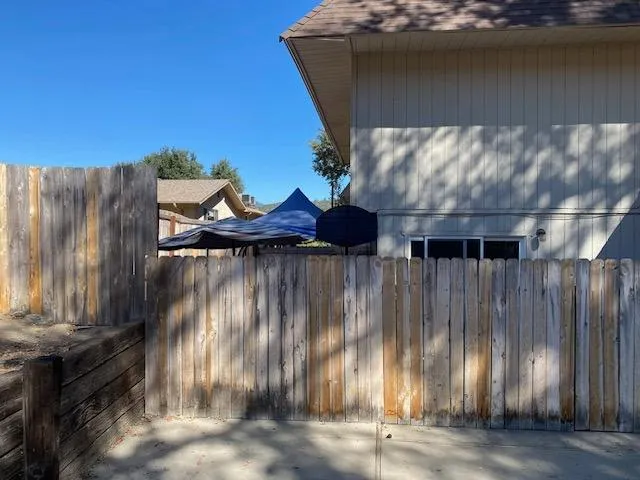 a view of outdoor space and a sink