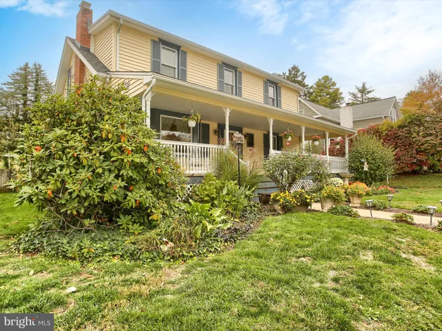 a house view with a garden space