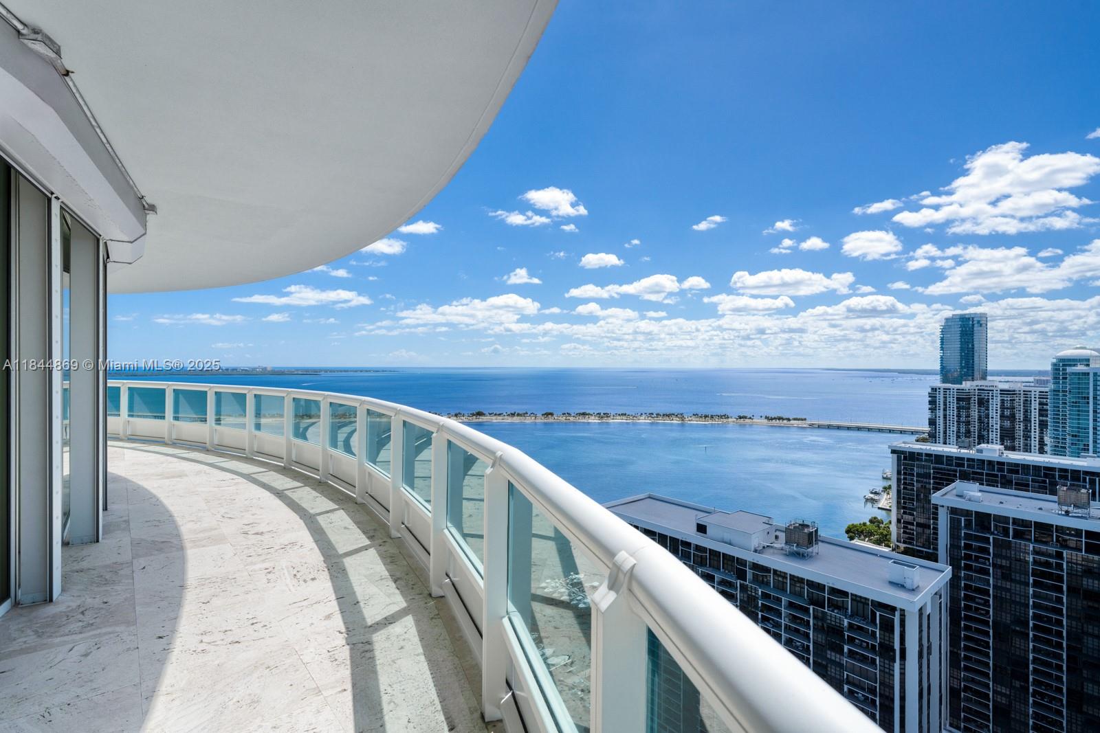 1643 Brickell Avenue, Unit 3702 Miami, FL 33129 - Photo 11 of 32 a view of balcony with ocean view