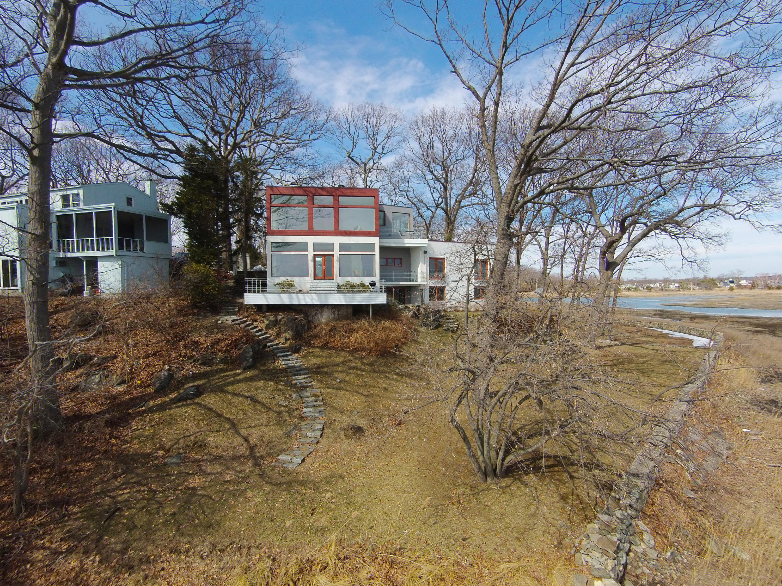 14 Outer Road South Norwalk, CT 06854 - Photo 31 of 38 a view of a house with a yard