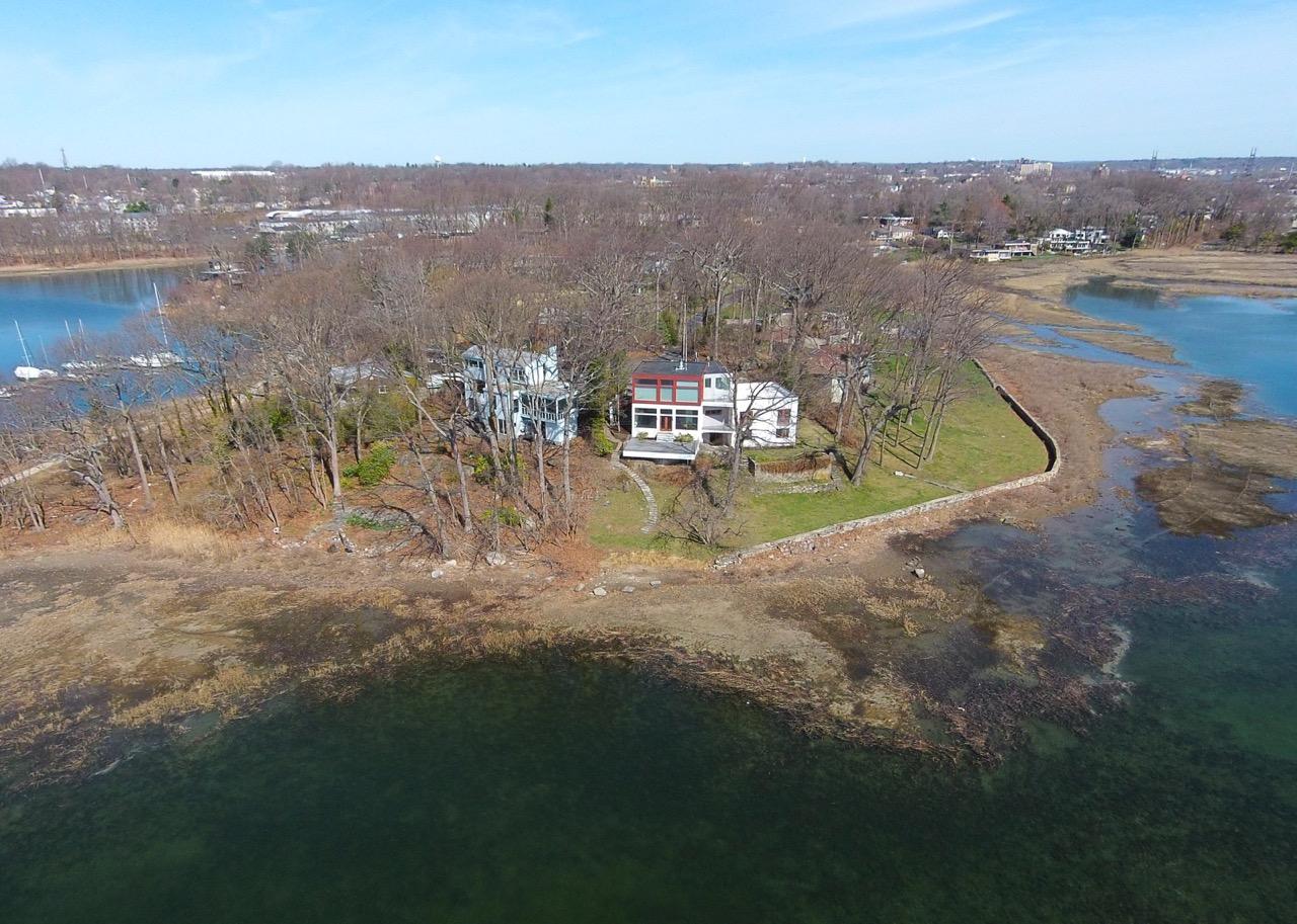 14 Outer Road South Norwalk, CT 06854 - Photo 33 of 38 an aerial view of a house with a yard