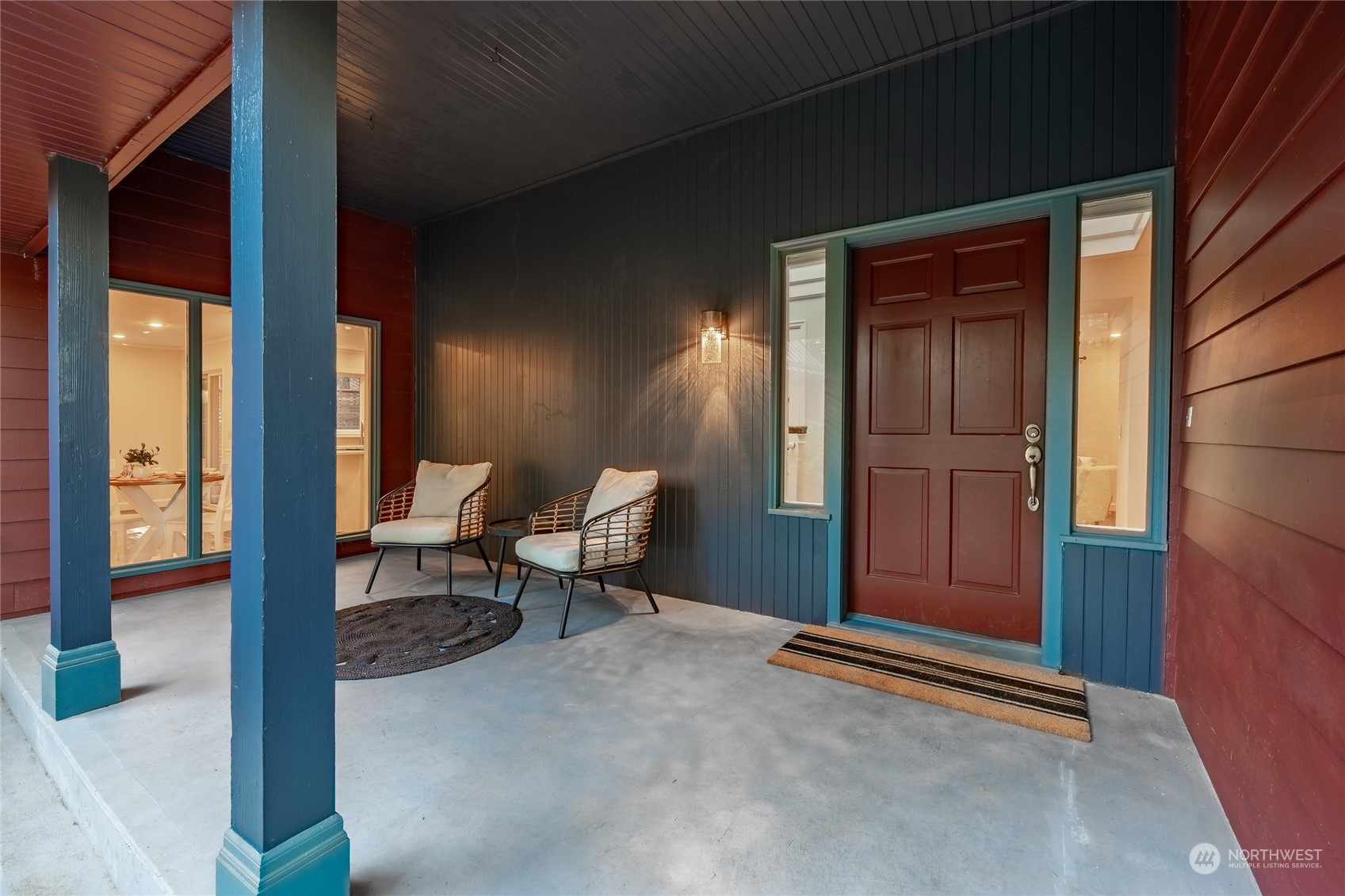 624 Clark Road Bellingham, WA 98225 - Photo 2 of 40 a view of a hallway with chairs and front door