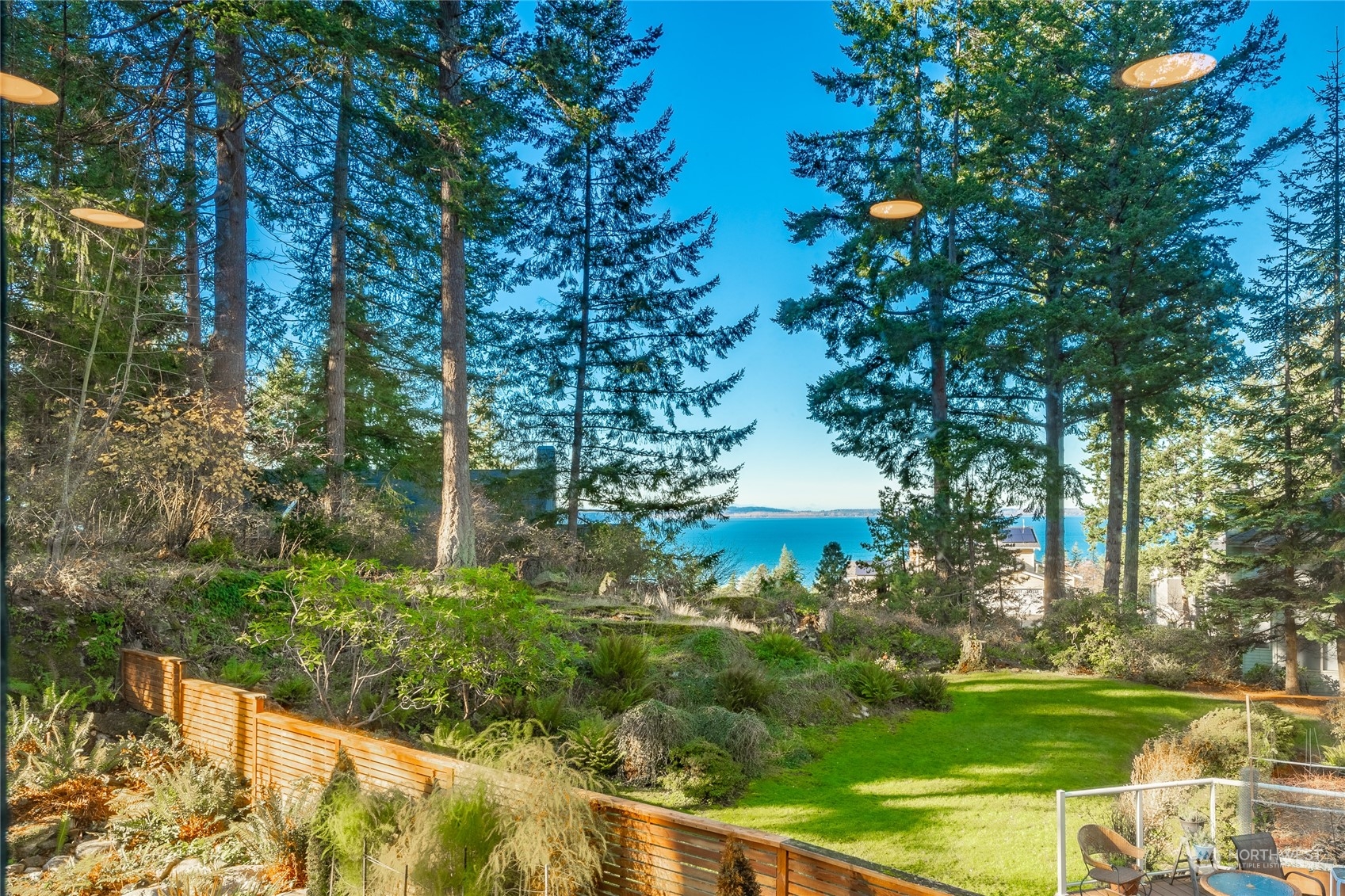 624 Clark Road Bellingham, WA 98225 - Photo 32 of 40 a view of a garden from a patio