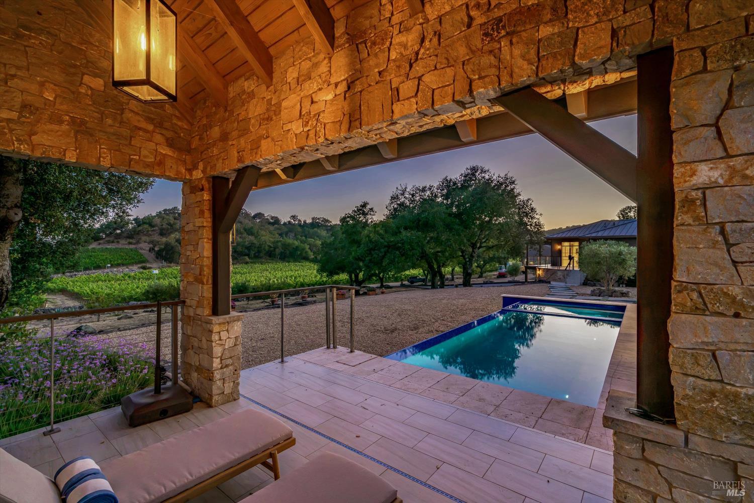2929 Atlas Peak Road Napa, CA 94558 - Photo 32 of 56 a view of a backyard with sitting area