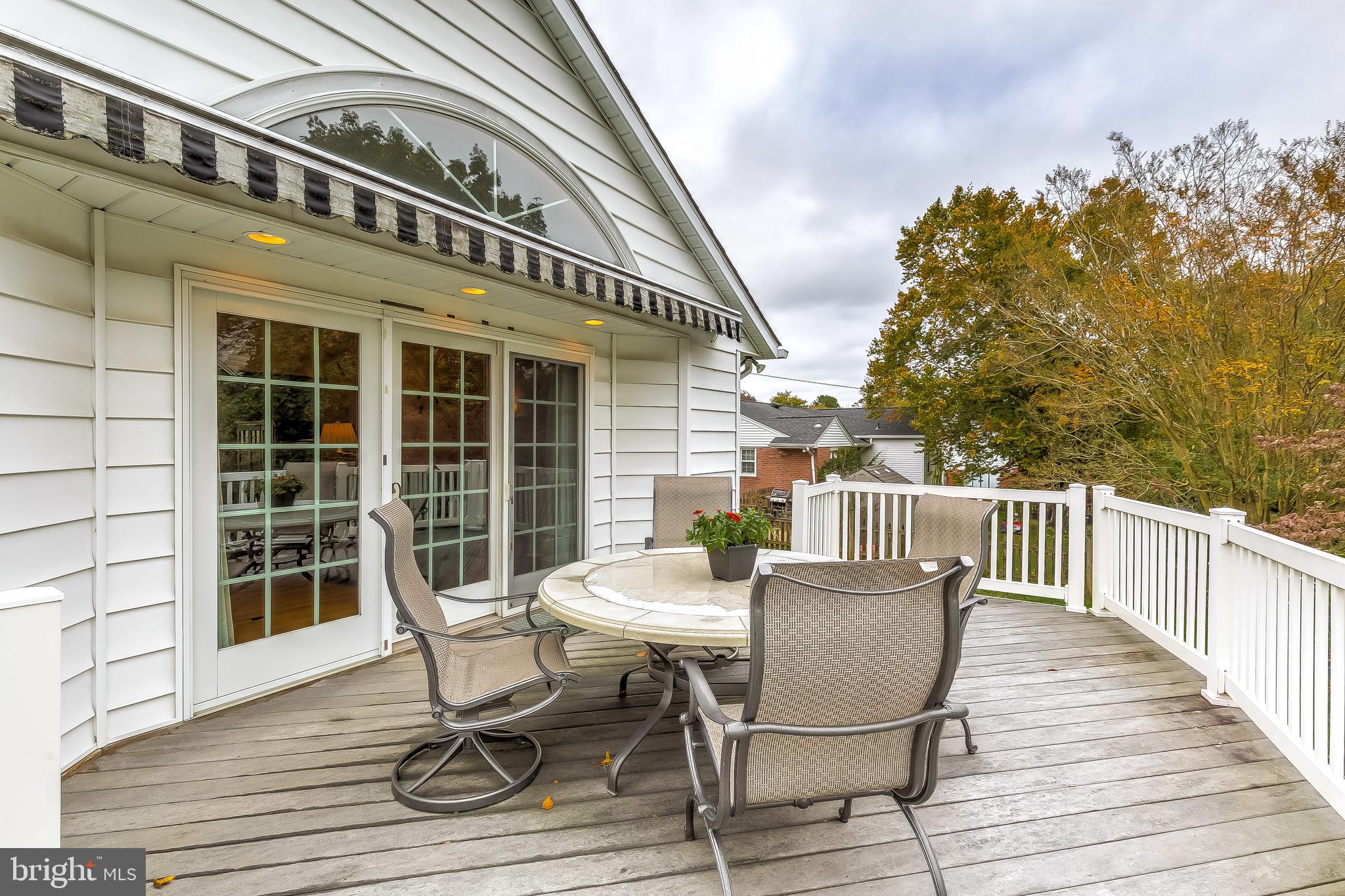 101 Belfast Road Lutherville-Timonium, MD 21093 - Photo 51 of 62 Large deck with mechanical awning