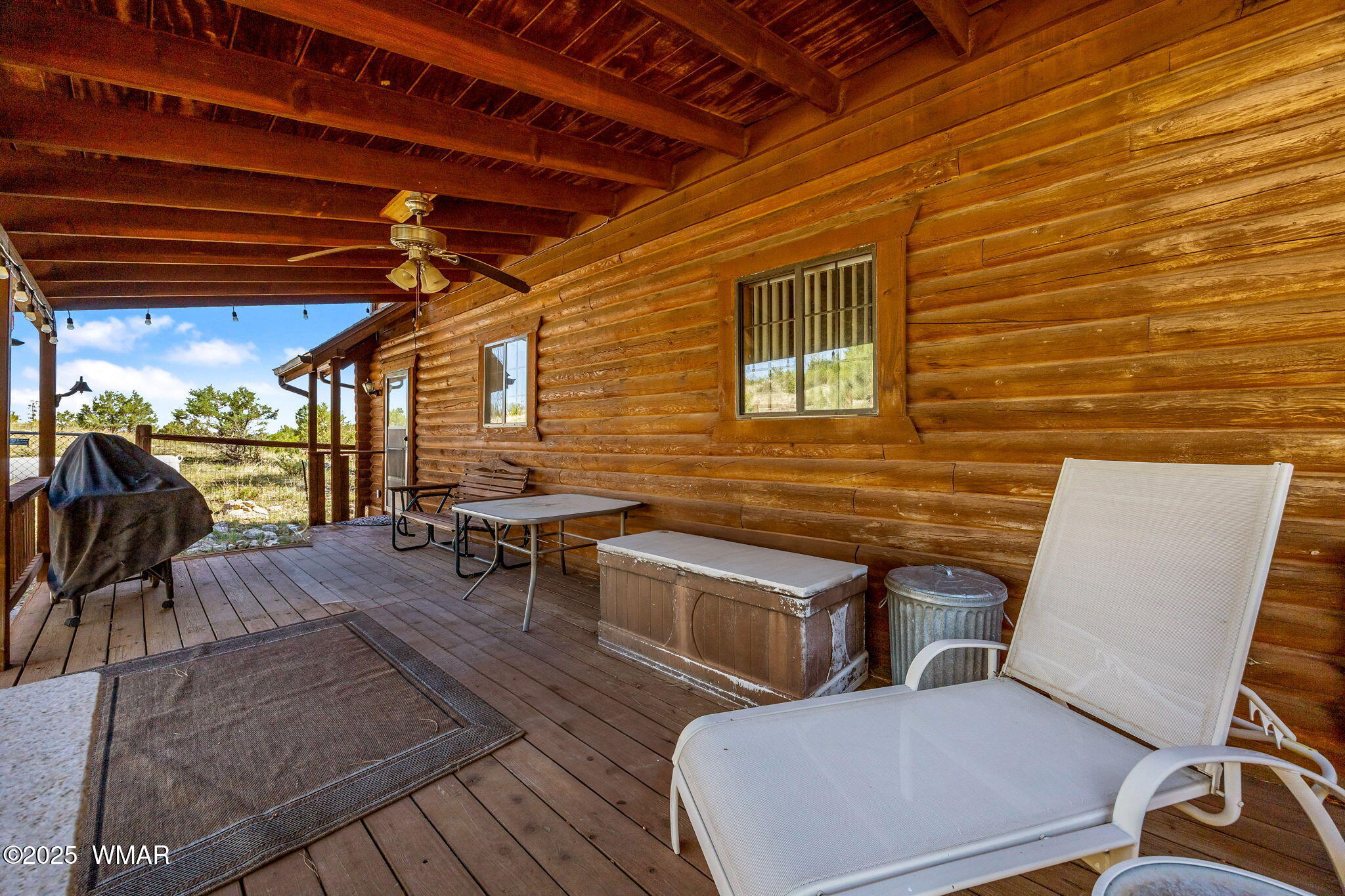 1850 Ansell Road Heber, AZ 85928 - Photo 26 of 34 a backyard of a house with outdoor seating
