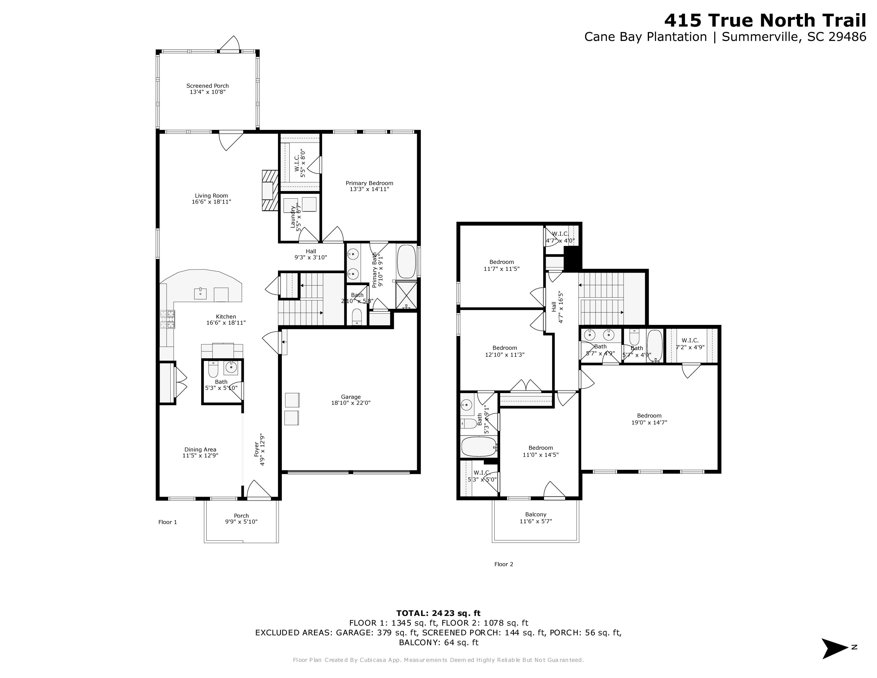 415 True N Trail Summerville, SC 29486 - Photo 62 of 62 floorplan_combined