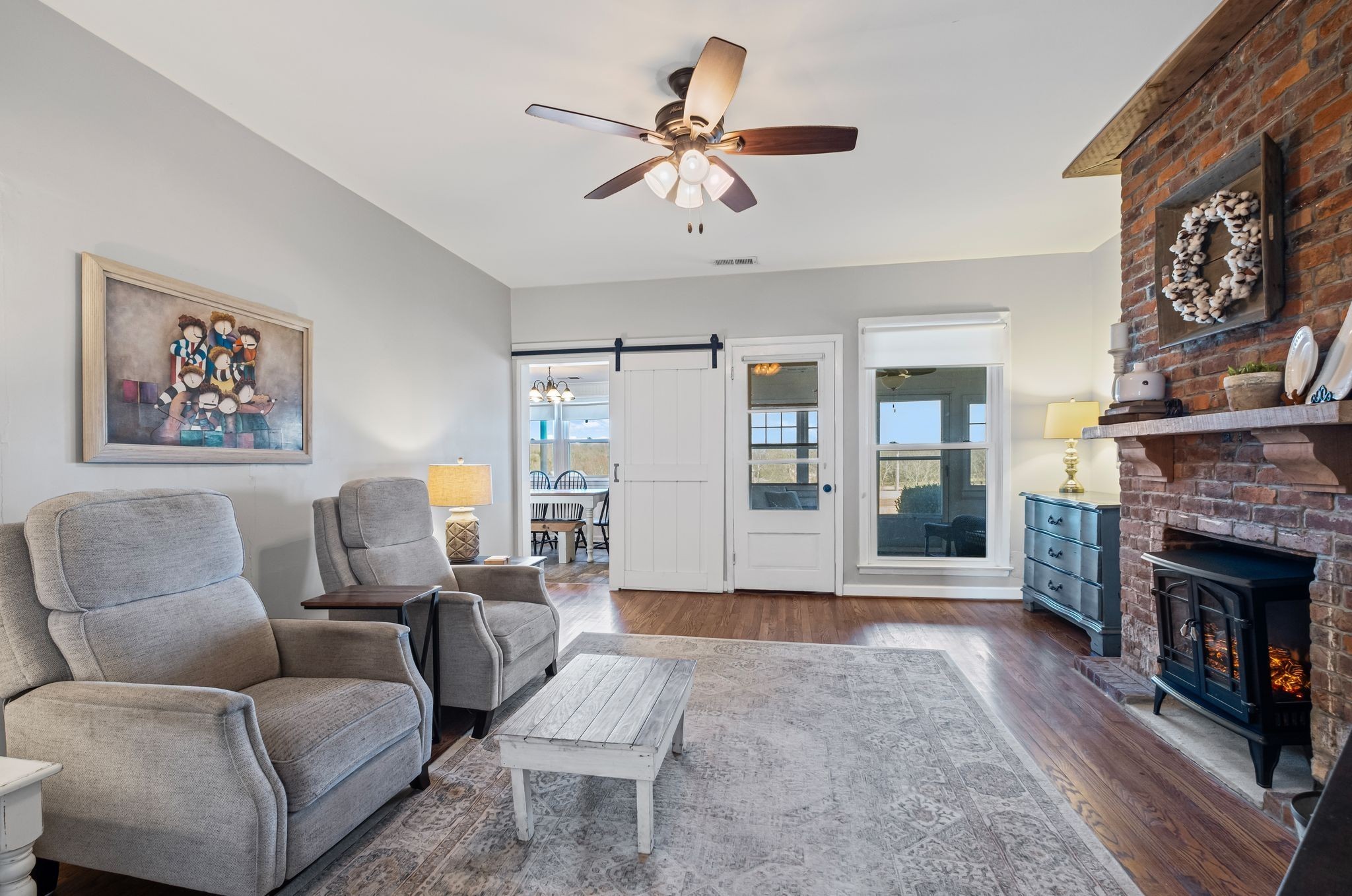 4125 Trinity Road Franklin, TN 37067 - Photo 20 of 44 a living room with furniture and a fireplace
